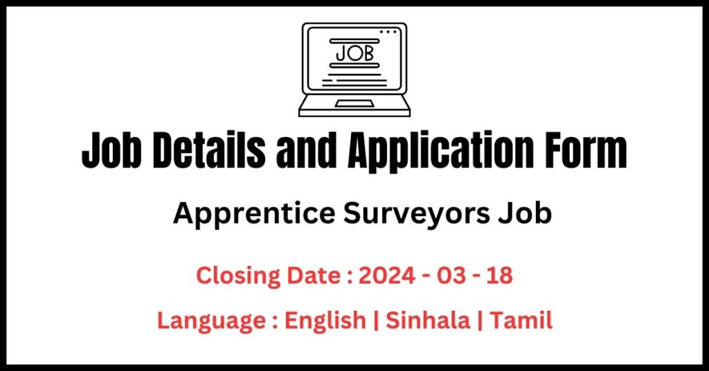 Apprentice Surveyors Job