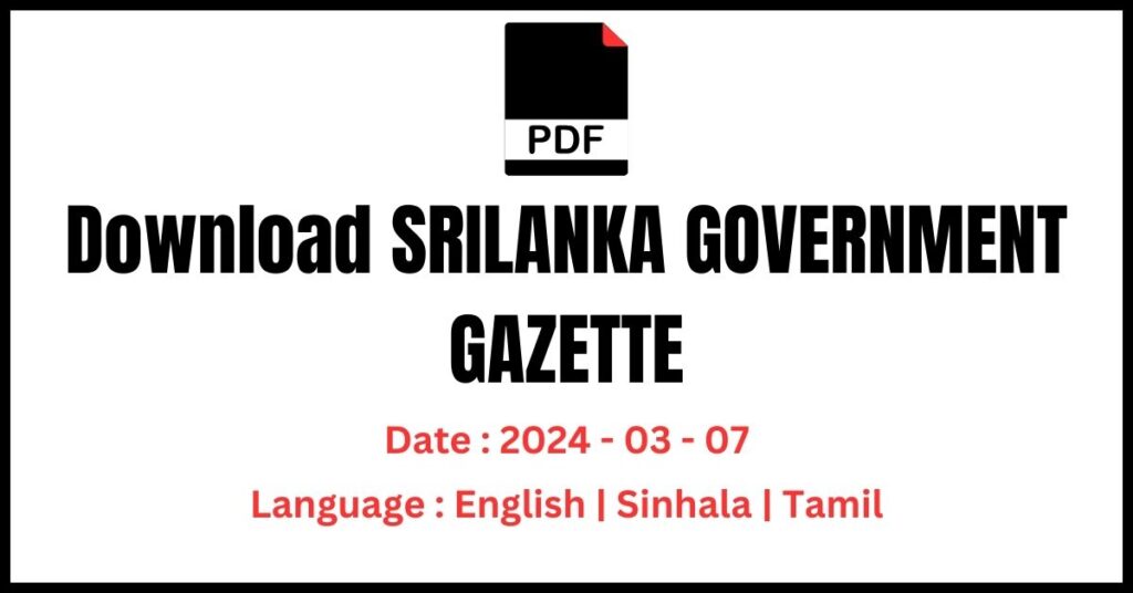 Download 2024 March 07 gazette pdf