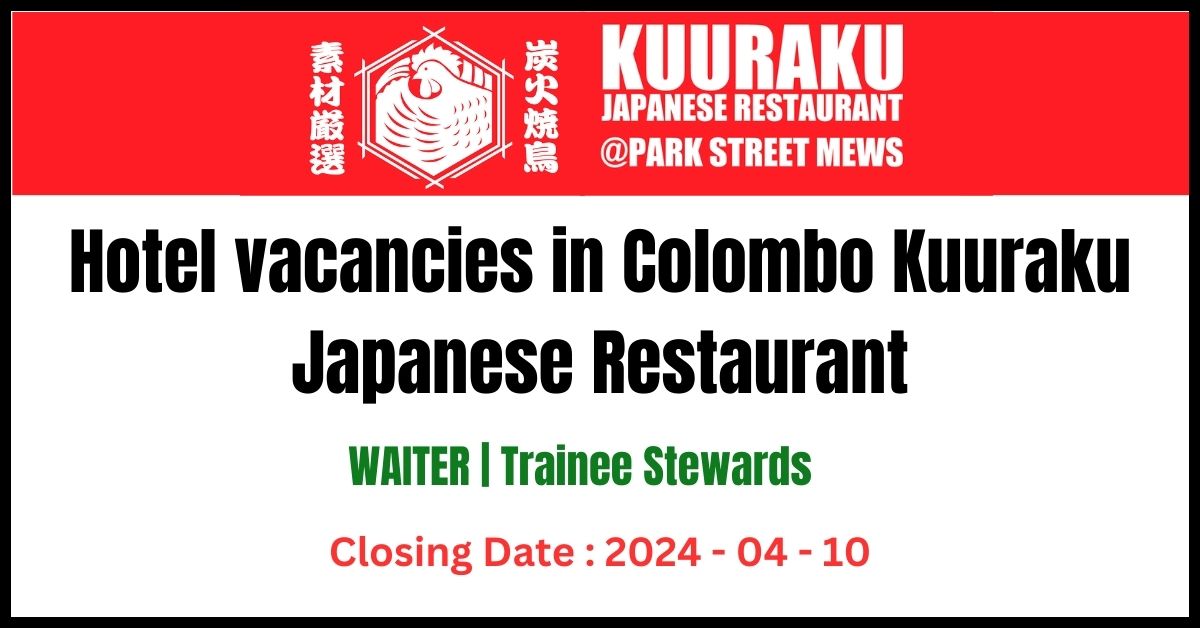 Hotel vacancies in Colombo Kuuraku Japanese Restaurant