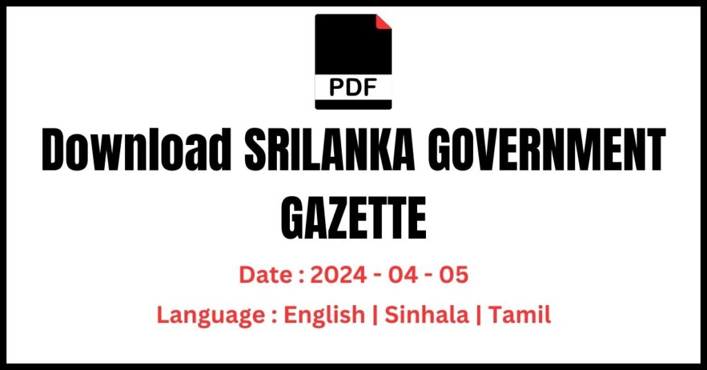 Download 2024 April 05 gazette pdf