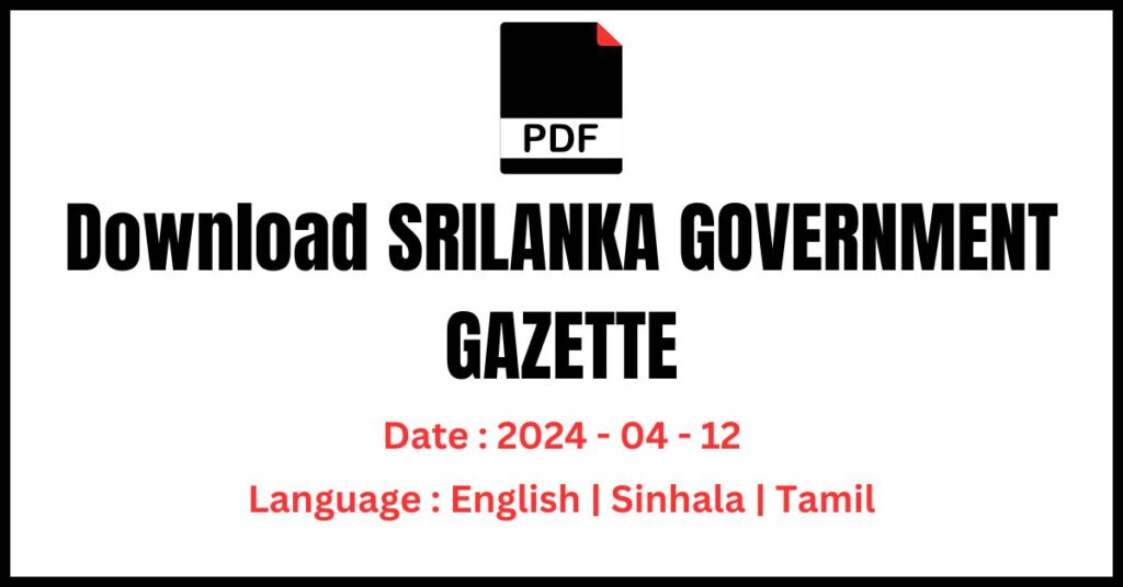 Download 2024 April 12 gazette pdf