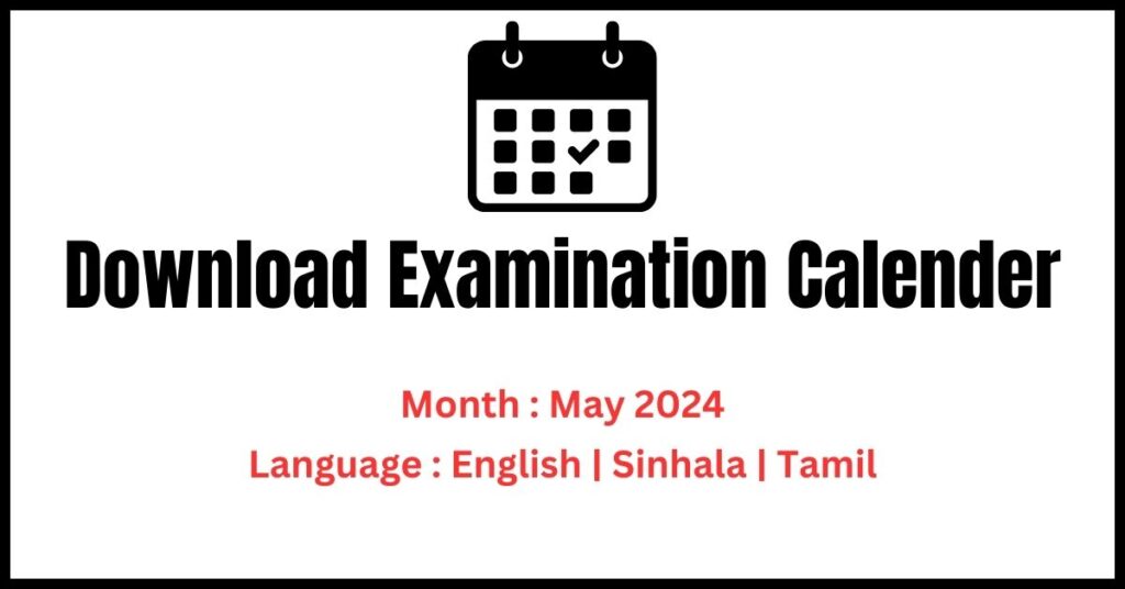 Download 2024 may examination Calender