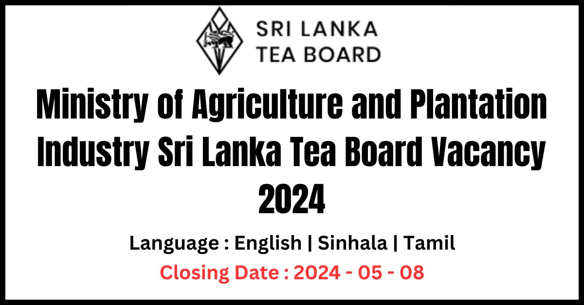 Sri Lanka Tea Board Vacancy