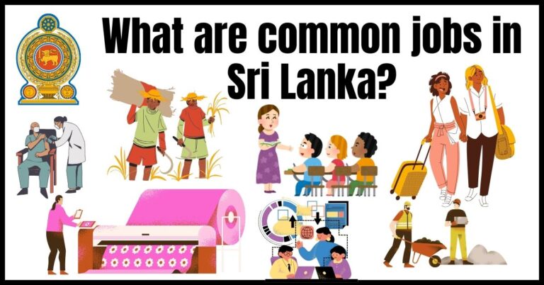 What are common jobs in Sri Lanka