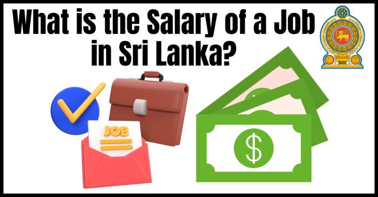 What is the Salary of a Job in Sri Lanka